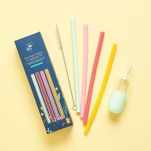 4 Pack Silicone Straws - Fab Fit Fun